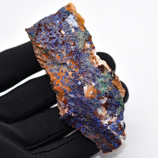 72g Azurite Mineral Specimen - Blue Azurite from Sidi Ayad, Morocco - Natural Raw Azurite Mineral - Rough Azurite Crystal