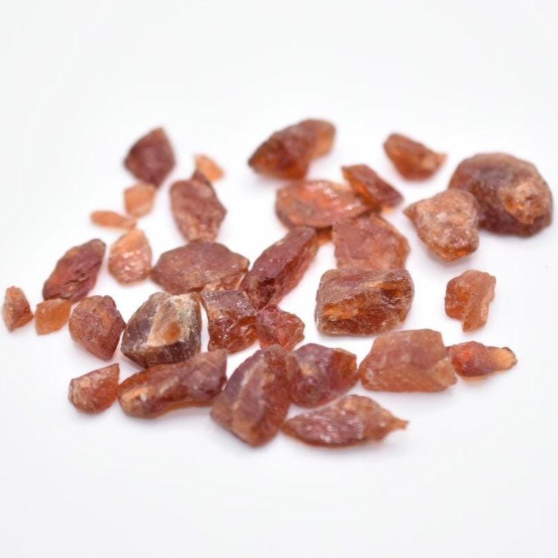 133ct 31pcs Hessonite Garnet Lot - Natural Hessonite Garnet - Loose Gemstones - Rough Gems - Raw Garnet Crystals from Pakistan