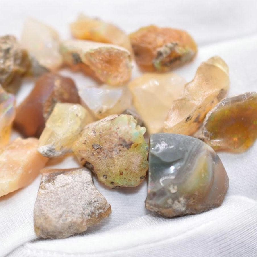 122ct Raw Opal Lot - Welo, Ethiopia - Natural Brown Opals - Rough White Opal Specimens - Chocolate Opal - Rough Opals - Loose Gemstones