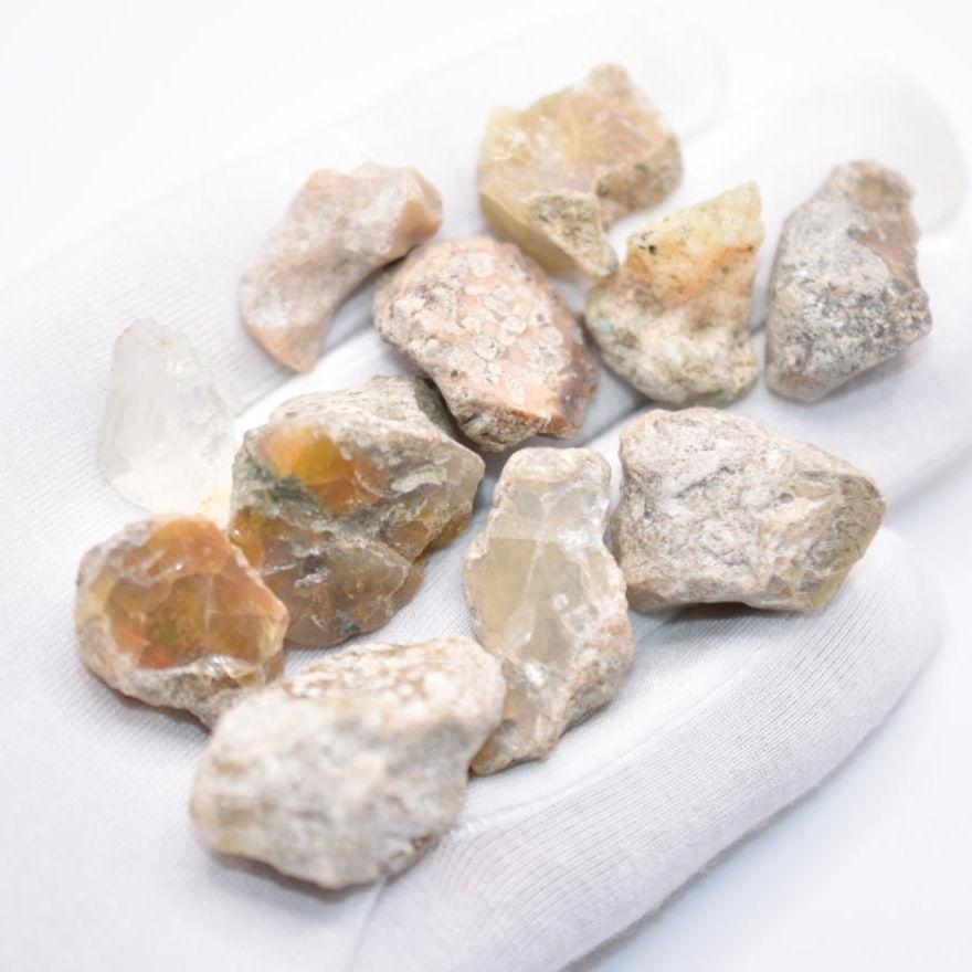 195ct Raw Opal Lot - Welo, Ethiopia - Natural Brown Opals - Rough White Opal Specimens - Chocolate Opal - Rough Opals - Loose Gemstones