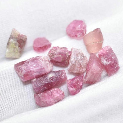 19.40ct Pink Tourmaline Lot - Natural Pink Tourmaline Gems - Pink Tourmaline Rough Gemstones - Natural Tourmaline Afghanistan - Loose Gems