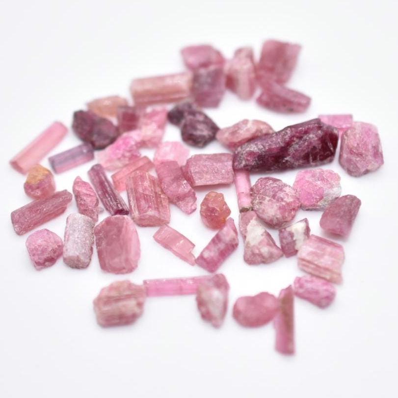 56.75ct Pink Tourmaline Lot - Natural Pink Tourmaline Gems - Pink Tourmaline Rough Gemstones - Natural Tourmaline Afghanistan - Loose Gems