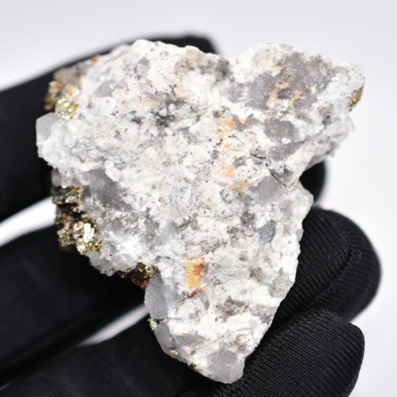 56g Iridescent Pyrite with Quartz - West Kalimantan Island, Indonesia - Natural Iridescent Pyrite Cluster - Rainbow Pyrite Mineral Specimen