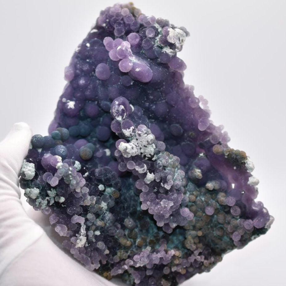 1.21kg XL Grape Agate Specimen - Sulawesi, Indonesia - Purple Grape Agate Crystal - Chalcedony Mineral Specimen - Natural Statement Piece