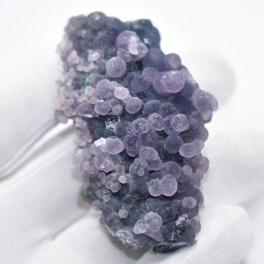 67g Grape Agate Specimen - Sulawesi, Indonesia - Purple & Green Grape Agate Crystal - Natural Chalcedony Mineral Specimen