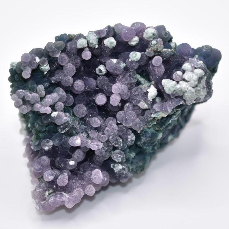 328g Grape Agate Specimen - Sulawesi, Indonesia - Purple & Green Grape Agate Crystal - Natural Chalcedony Mineral Specimen