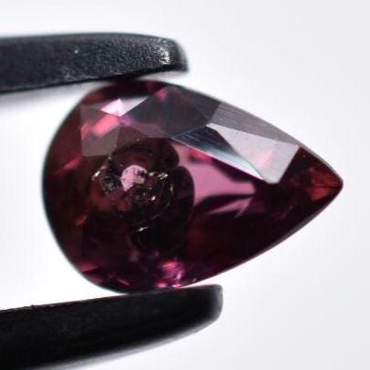 0.84ct Unheated Pink Sapphire - Pear Faceted Sapphire from Songea, Tanzania - Pear Cut Orange Pink Sapphire - Unheated Loose Gemstone