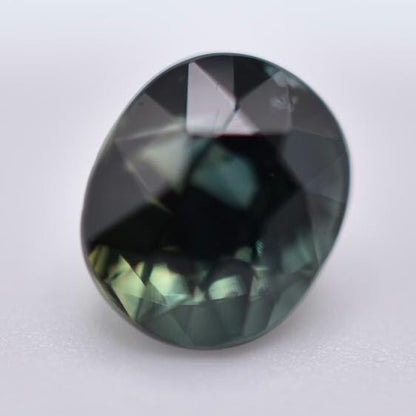 1.06ct Heated Blue Sapphire - Oval Faceted Sapphire from Australia - Heat Treated Cut Sapphires - Loose Gemstones - Green Oval Sapphire