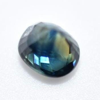 1.06ct Heated Blue Sapphire - Oval Faceted Sapphire from Australia - Heat Treated Cut Sapphires - Loose Gemstones - Green Oval Sapphire