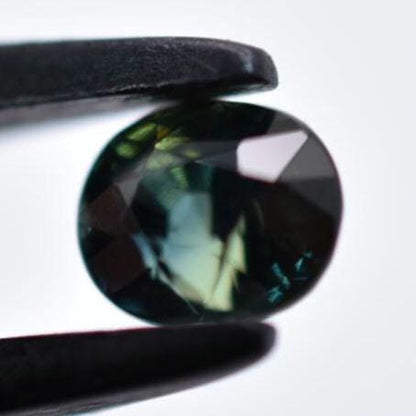 1.06ct Heated Blue Sapphire - Oval Faceted Sapphire from Australia - Heat Treated Cut Sapphires - Loose Gemstones - Green Oval Sapphire