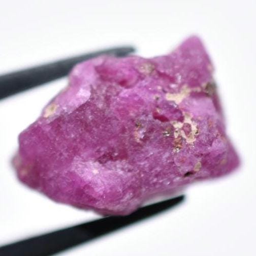 12ct Rough Ruby Gemstone - Unheated Pink Ruby - Natural Loose Ruby Gemstone - Rough Grade Ruby Gems - Ruby Crystal from Tanzania