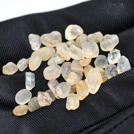 52ct (42pcs) Natural Light Topaz Lot - Untreated & Unheated Topaz Gemstones - Rough Topaz from Brazil - Natural Topaz Loose Gemstones