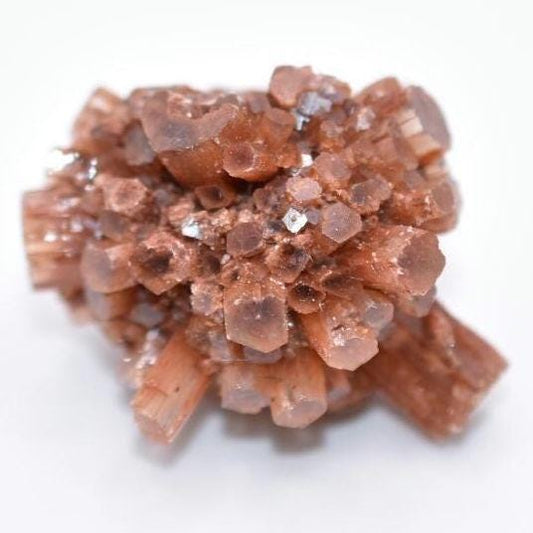 18g Aragonite Star Cluster - Orange Aragonite Crystal - Raw Mineral Specimen - Rough Aragonite from Tazouta, Fés-Méknes Region, Morocco