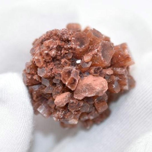 15g Aragonite Star Cluster - Orange Aragonite Crystal - Raw Mineral Specimen - Rough Aragonite from Tazouta, Fés-Méknes Region, Morocco