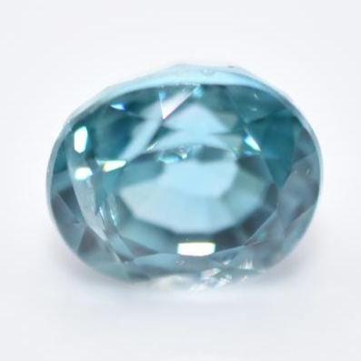 3.45ct Blue Zircon from Cambodia - Oval Cut Light Blue Zircon - Heated Zircon Gemstone - Loose Gems - Oval Faceted Zircon