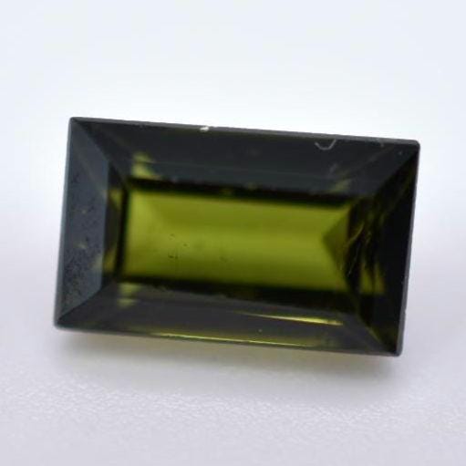 1.05ct Green Tourmaline from Mozambique - Baguette Cut Green Tourmaline - Unheated Tourmaline Gemstone - Loose Gems