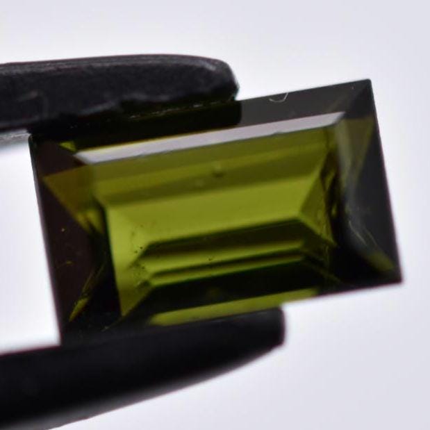 1.05ct Green Tourmaline from Mozambique - Baguette Cut Green Tourmaline - Unheated Tourmaline Gemstone - Loose Gems