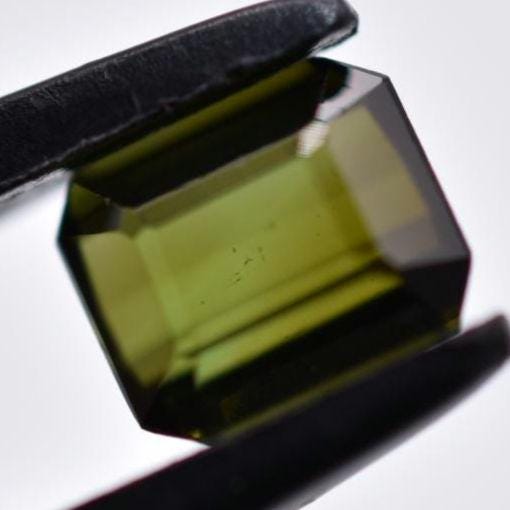 1.30ct Green Tourmaline from Mozambique - Octagon Cut Green Tourmaline - Unheated Tourmaline Gemstone - Loose Gems