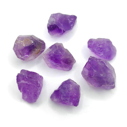 62ct (7pc) Lot of Rough Amethyst - Purple Amethyst from Brazil - Facet Rough Amethyst - Loose Rough Gemstones - Natural Untreated Amethyst