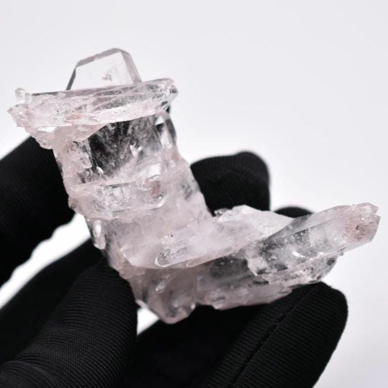 29g Natural Pink Quartz - Lithium Coated Quartz Crystal - Bolivar, Colombia - Pink Quartz Cluster - Crystallized Lemurian Quartz Specimen