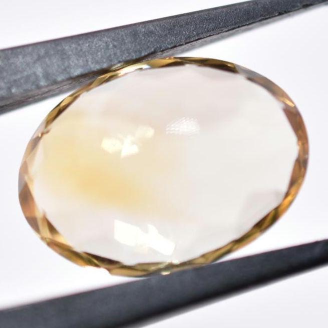 12.75ct VVS Natural Citrine - Oval Faceted - Cut Citrine Gemstone - Loose Gemstones - Unheated Citrine - Faceted Gems from Brazil