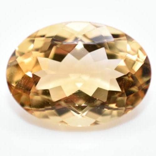 11.85ct VVS Natural Citrine - Oval Faceted - Cut Citrine Gemstone - Loose Gemstones - Unheated Citrine - Faceted Gems from Brazil