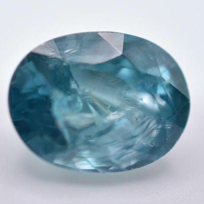 4.25ct Blue Zircon from Cambodia - Oval Cut Light Blue Zircon - Heated Zircon Gemstone - Loose Gems - Oval Faceted Zircon