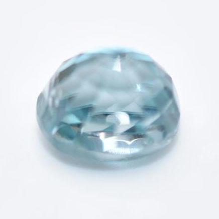 3.45ct Blue Zircon from Cambodia - Oval Cut Light Blue Zircon - Heated Zircon Gemstone - Loose Gems - Oval Faceted Zircon