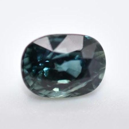 1.21ct SI Heated Blue Green Sapphire - Oval Faceted Sapphire from Madagascar - Oval Cut Greenish Teal Sapphire - Heat Treated Loose Gemstone