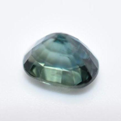 1.21ct SI Heated Blue Green Sapphire - Oval Faceted Sapphire from Madagascar - Oval Cut Greenish Teal Sapphire - Heat Treated Loose Gemstone