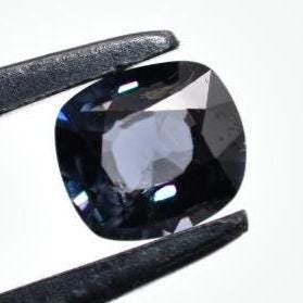 1.11ct VVS Blue Spinel Gemstone - Unheated Cushion Cut Spinel - Natural Spinel - Faceted Gemstones - Burmese Spinel - Loose Spinel Gems