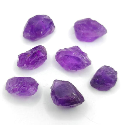 47ct (7pc) Lot of Rough Amethyst - Purple Amethyst from Brazil - Facet Rough Amethyst - Loose Rough Gemstones - Natural Untreated Amethyst