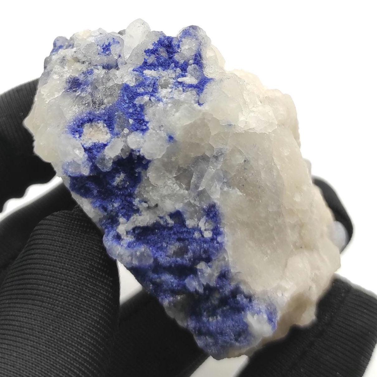 108g Dumortierite in Quartz - Oliveira dos Brejinhos, Brazil - Blue Dumortierite Crystal - Natural Crystal Cluster - Mineral Specimens