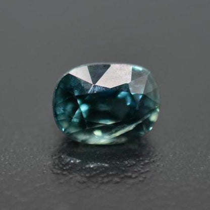 1.21ct SI Heated Blue Green Sapphire - Oval Faceted Sapphire from Madagascar - Oval Cut Greenish Teal Sapphire - Heat Treated Loose Gemstone