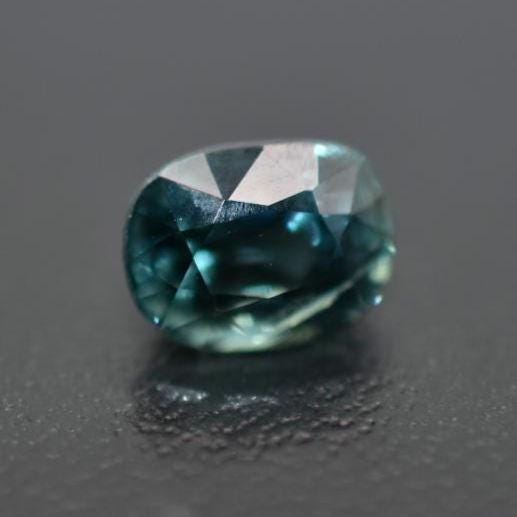 1.21ct SI Heated Blue Green Sapphire - Oval Faceted Sapphire from Madagascar - Oval Cut Greenish Teal Sapphire - Heat Treated Loose Gemstone