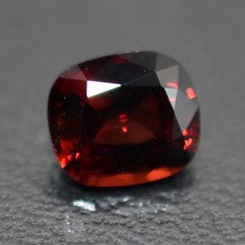 1.00ct VVS Red Spinel Gemstone - Unheated Cushion Cut Spinel - Natural Spinel - Faceted Gemstones - Burmese Spinel - Loose Spinel Gems