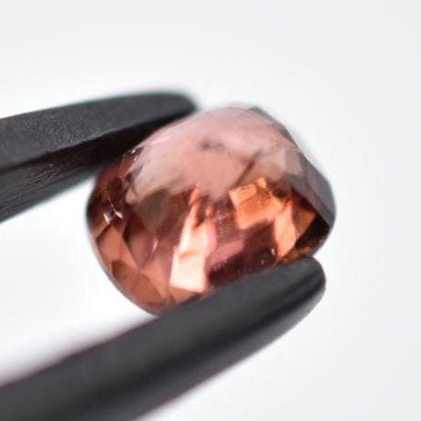 0.99ct Unheated Orange Pink Zircon - Cambodia Cushion Cut Zircon - Faceted Natutal Zircon Gemstone - Loose Zircon with Certificate