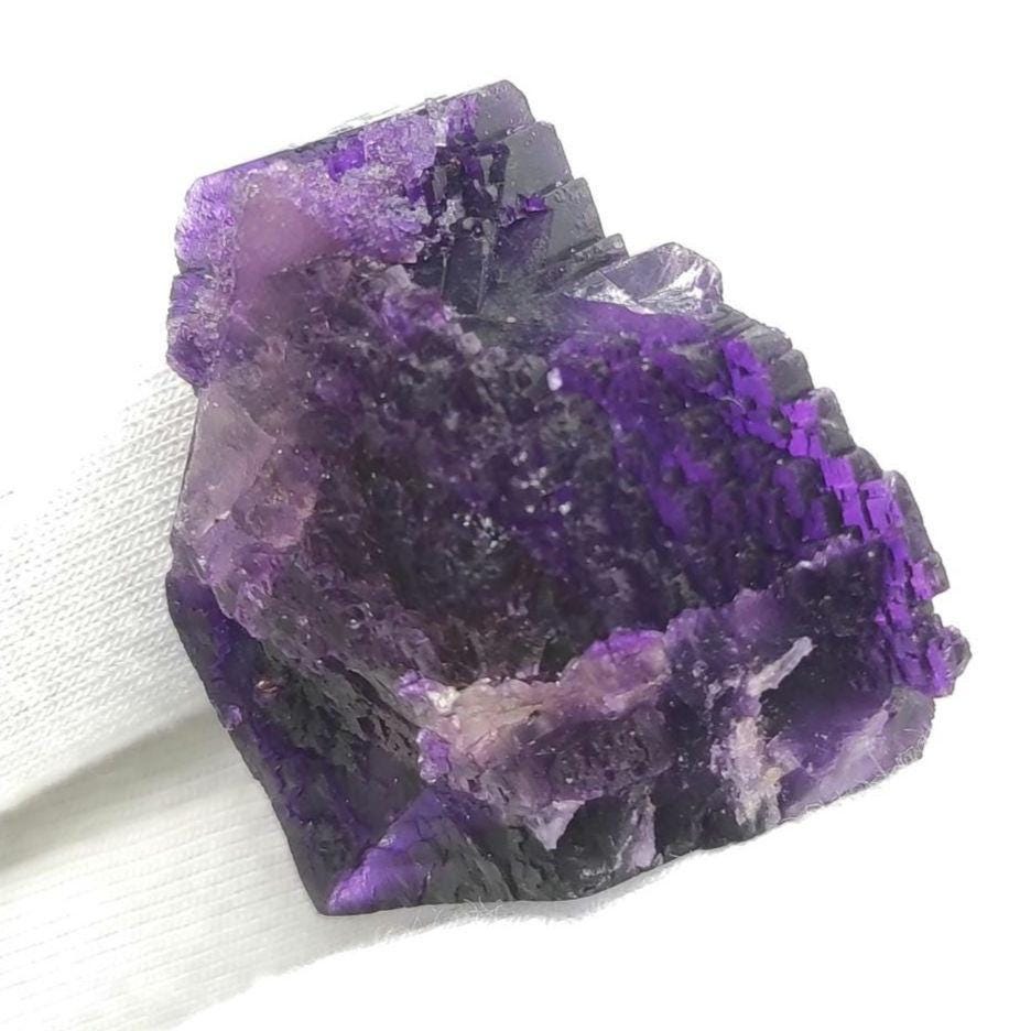 11g Illinois Fluorite Specimen - Purple Fluorite from Cave-in-Rock, Hardin County, Illinois - Natural Purple Fluorite Mineral Specimen