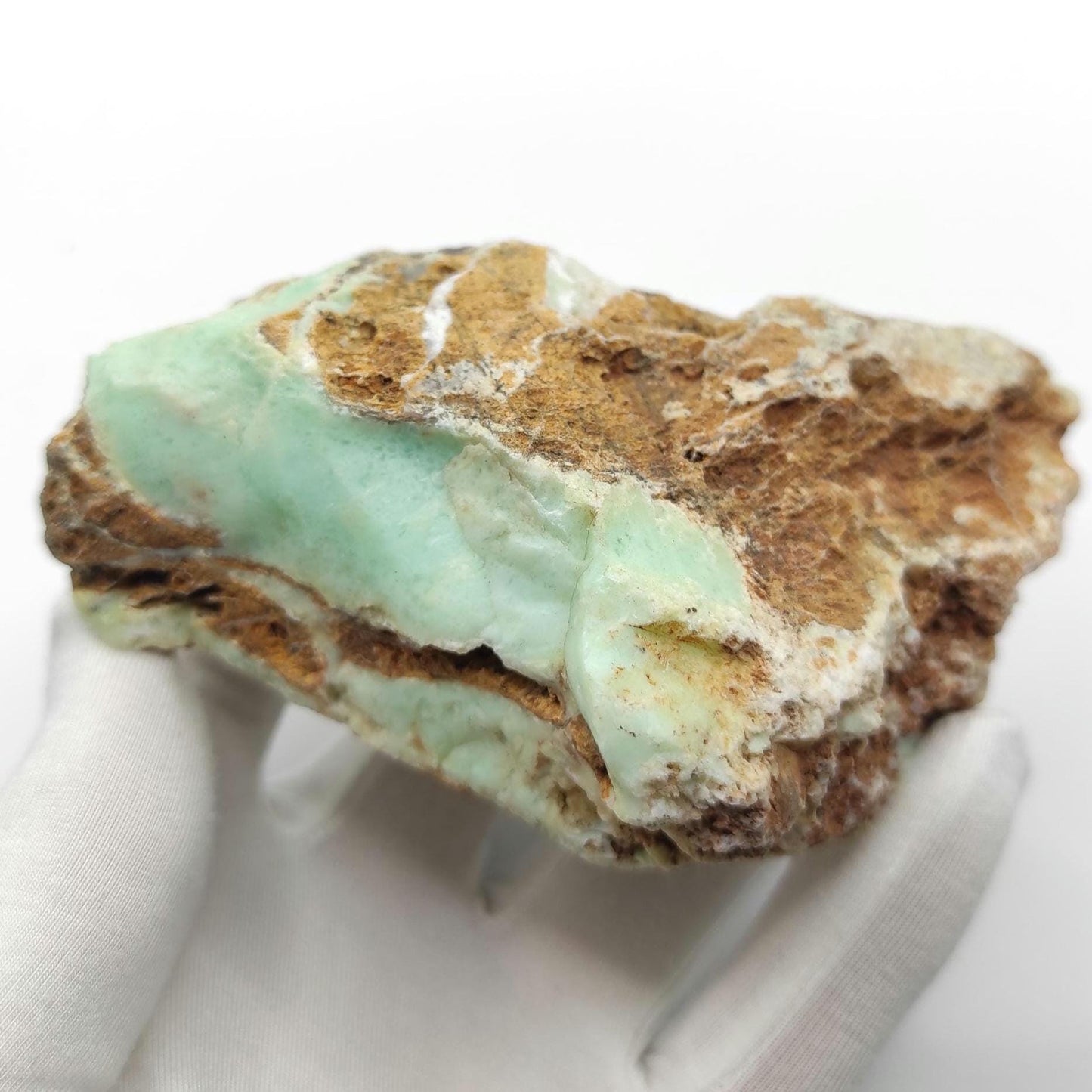 227g Chrysoprase in Matrix - Niquelândia, Goiás, Brazil - Natural Green Chrysoprase Stone - Raw Stones for Lapidary - Chrysoprase Mineral