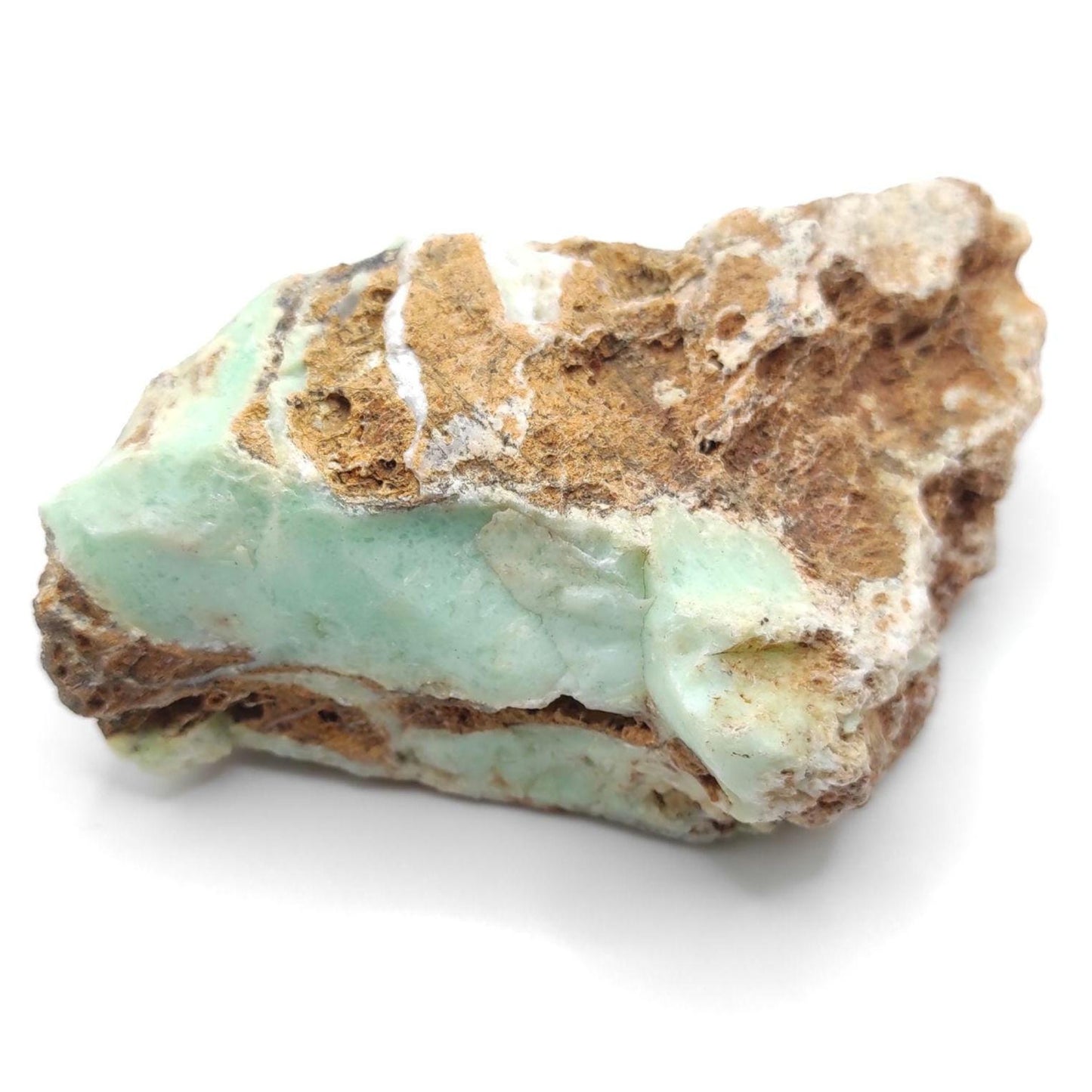 227g Chrysoprase in Matrix - Niquelândia, Goiás, Brazil - Natural Green Chrysoprase Stone - Raw Stones for Lapidary - Chrysoprase Mineral