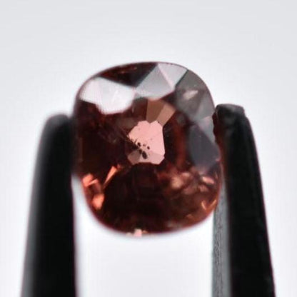 0.99ct Unheated Orange Pink Zircon - Cambodia Cushion Cut Zircon - Faceted Natutal Zircon Gemstone - Loose Zircon with Certificate