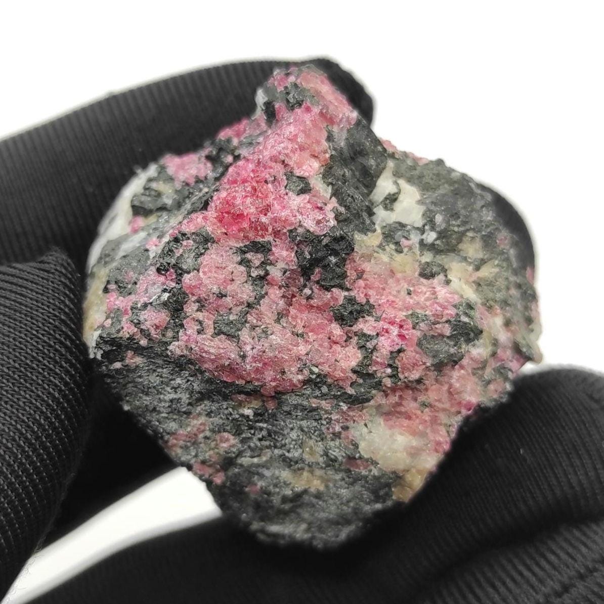 37g Eudialyte Mineral Specimen - Eudialyte Crystal - Pink Eudialyte from Kipawa Region, Quebec - Rough Eudialyte Mineral - Canadian Mineral