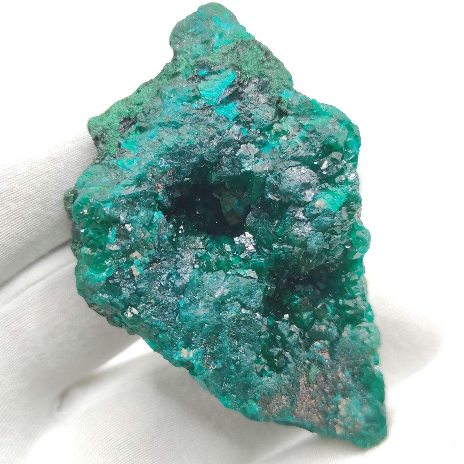 63g Dioptase Crystal from Congo - Natural Green Dioptase Mineral Specimen - Small Dioptase Specimen - Raw Dioptase Gem