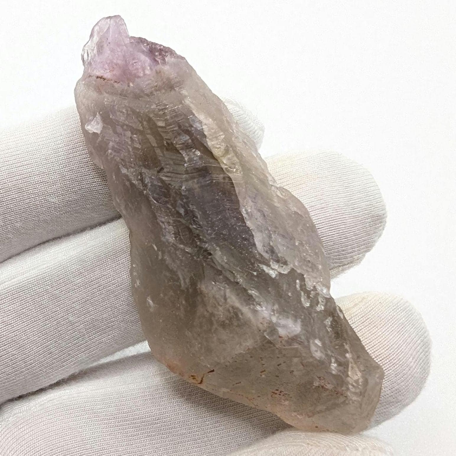 30g Genuine Auralite 23 with Natural Green Amethyst - Rare Unheated Green Amethyst - Thunder Bay Amethyst - Ethical Crystals from Canada