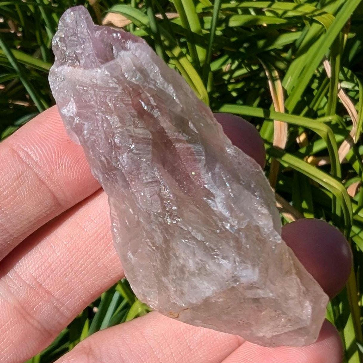 30g Genuine Auralite 23 with Natural Green Amethyst - Rare Unheated Green Amethyst - Thunder Bay Amethyst - Ethical Crystals from Canada