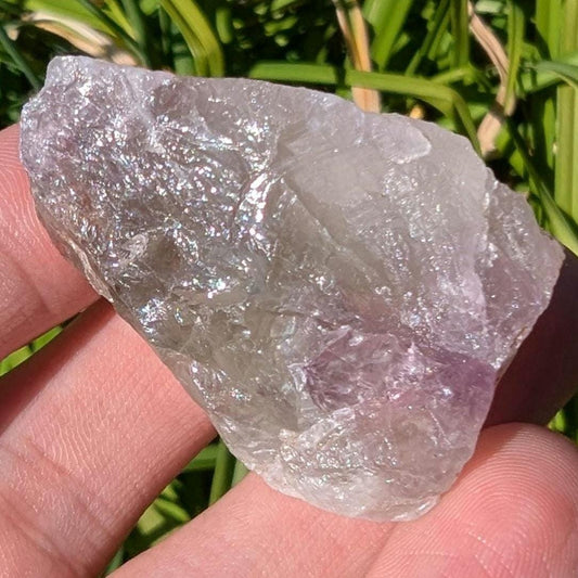 27g Genuine Auralite 23 with Natural Green Amethyst - Rare Unheated Green Amethyst - Thunder Bay Amethyst - Ethical Crystals from Canada