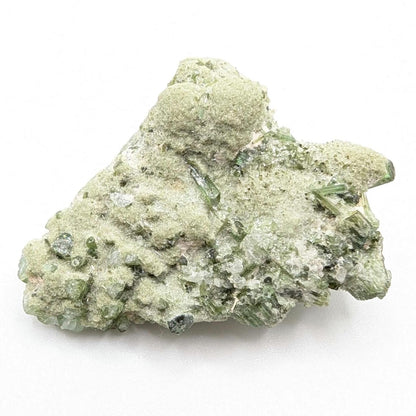 33g Green Tourmaline on Matrix - Natural Green Tourmaline Mineral Specimen - Paprok, Afghanistan - Rough Green Tourmaline Crystal