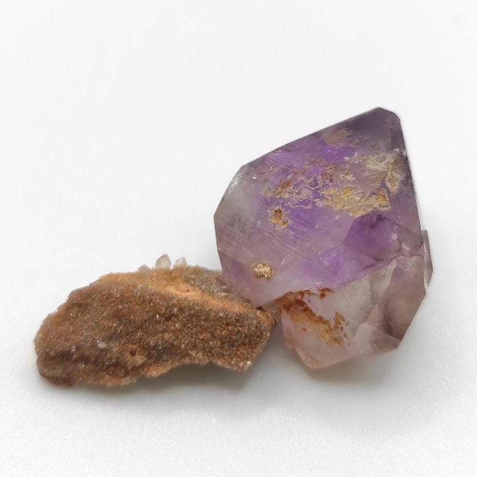 5g Double Terminated Amethyst from Kazakhstan - DT Purple Amethyst Crystal - Lake Balkhash, Kazakhstan - Natural Mineral Specimen