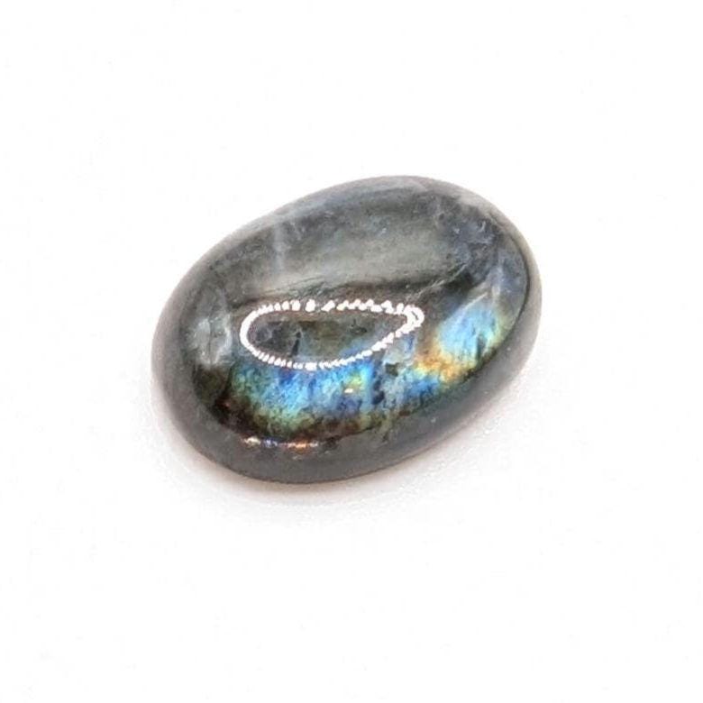 6.65ct Canadian Labradorite - Old Collection Labradorite from Nain, Canada - Oval Shaped Cabochon - Flashy Blue Labradorite - Rare Locality
