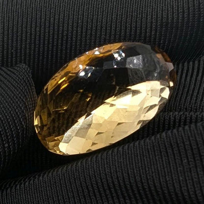 29.55ct VVS Natural Citrine - Oval Faceted - Fancy Cut Citrine Gemstone - Loose Gemstones - Unheated Citrine - Faceted Gems from Brazil